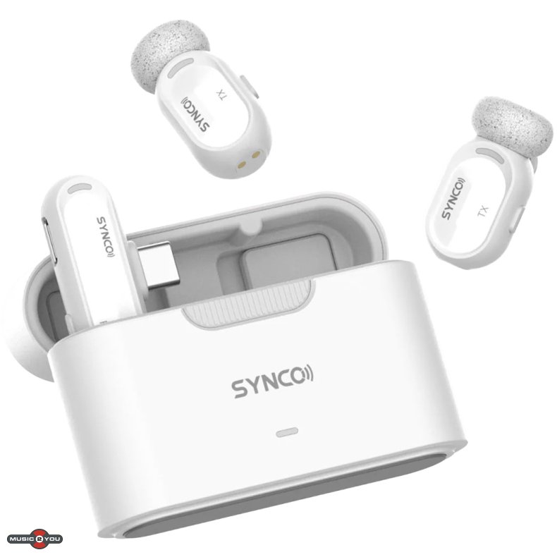 Synco Smic Mini Tr�dl�s Lavalier Mikrofons�t - Hvid