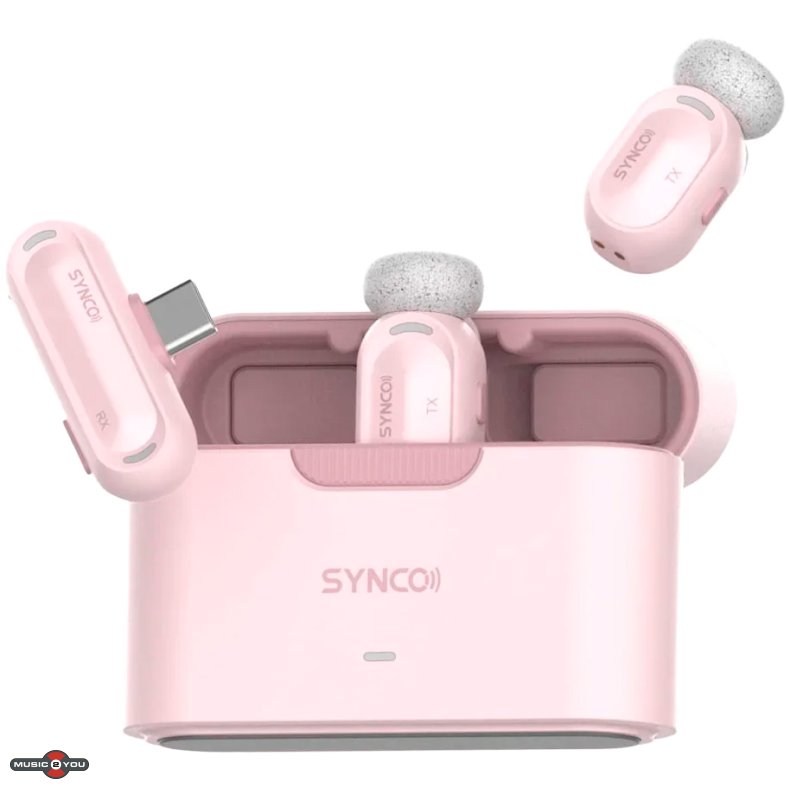 Synco Smic Mini Tr�dl�s Lavalier Mikrofons�t - Pink