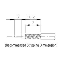 TNC-stik Han RG58 Kabelmontering - 5mm