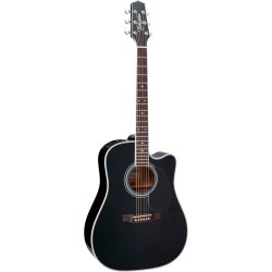 Takamine EF341SC Western guitar med pickup og cutaway - Sort