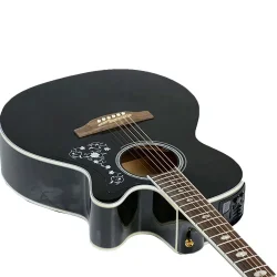 Takamine GN75CE-TBK Western guitar med pickup og cutaway - Transparent Black