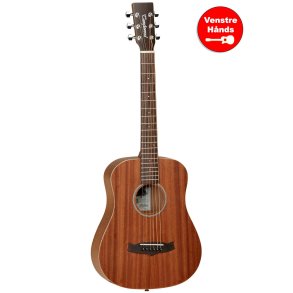Tanglewood TW2TLH Travel model venstrehnds Western guitar - Mahogni