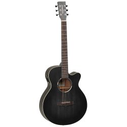 Tanglewood TWBBSFCE Blackbird Western guitar med pickup og cutaway - Black Satin