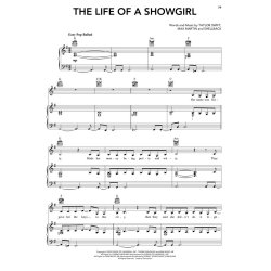 Taylor Swift The Life of a Showgirl - Piano, Vocal, Guitar