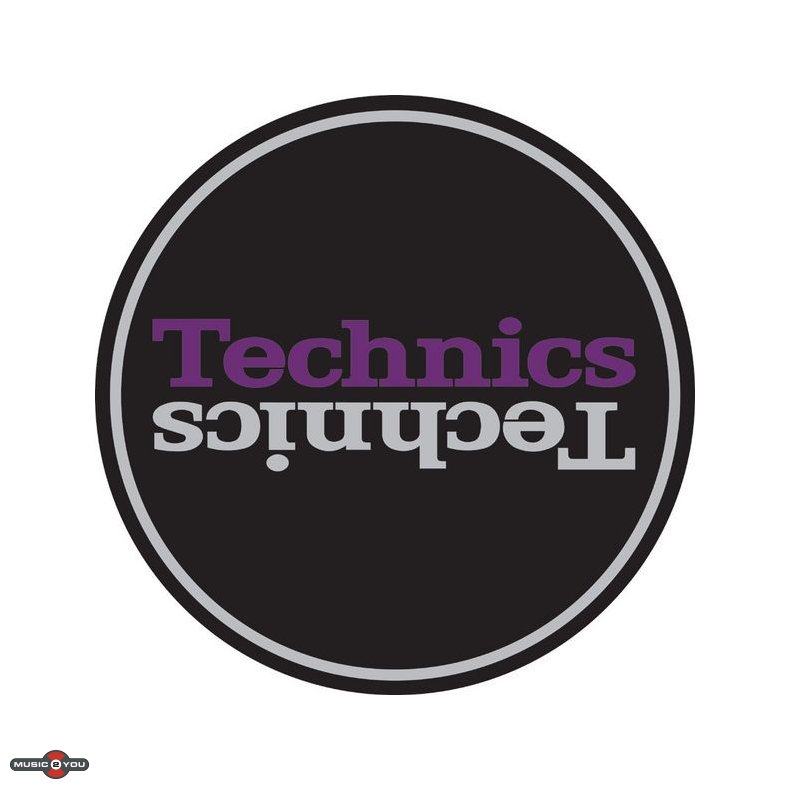 Technics Slipmat til pladespiller - 2 farvet logo