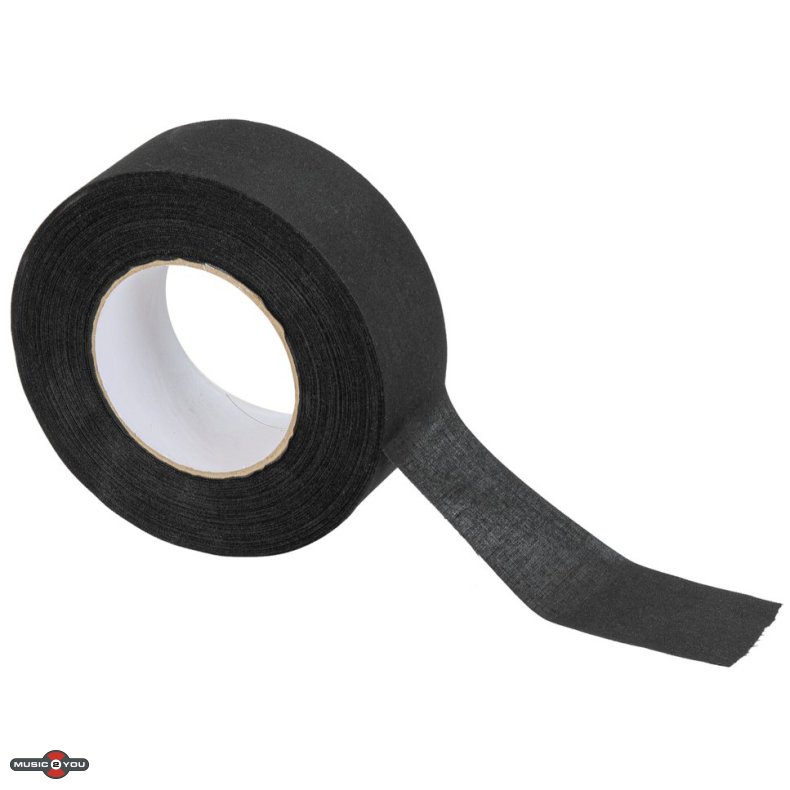 Tekstil Tape 50mm x 50m - Sort