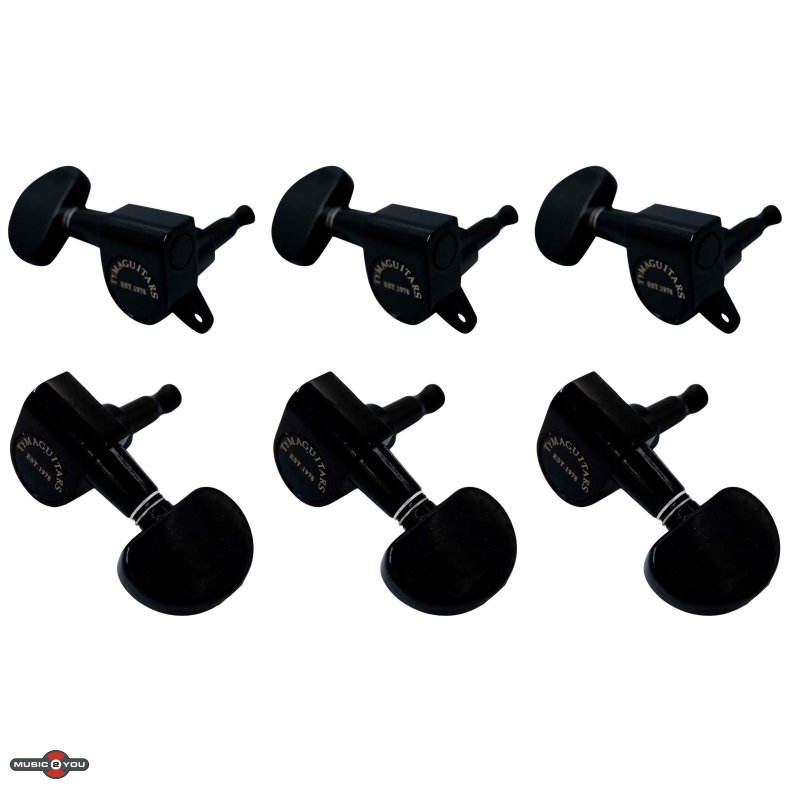 Tyma Mekanik / Stemmeskrues�t til Western Guitar - Sort