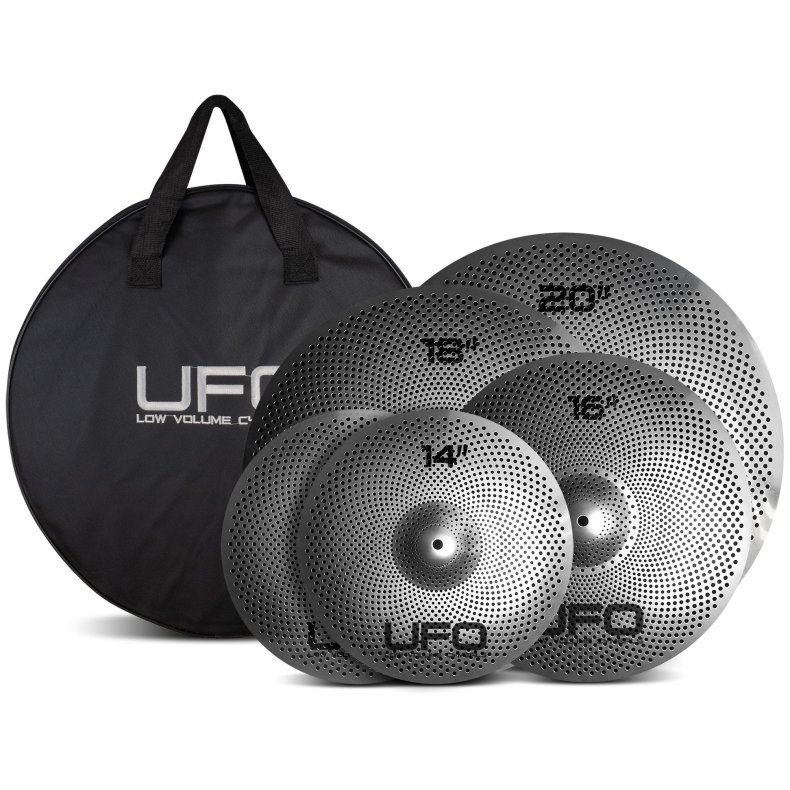 UFO Bkkenst XL med 14" hihat, 16"+18" Crash, 20" Ride inkl. Taske