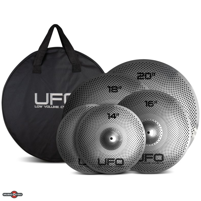 UFO Bkkenst XL med 14" hihat, 16"+18" Crash, 20" Ride inkl. Taske