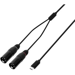 AH 3 STAR USB-C - 2 x XLR Han Kabel