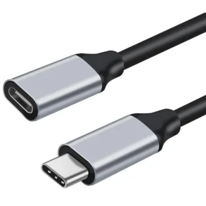 USB-C 3.1 Gen. 2 forlngerkabel - 5A/100W - Sort