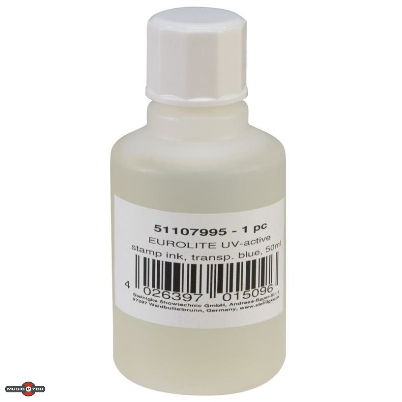 Eurolite UV Stempel vske 50ml Transparent bl&aring;