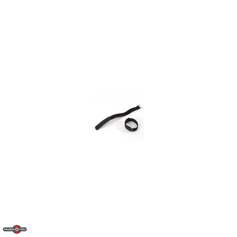 AH VR1616BLK Velcrostrop - 16 cm x 16 mm - Sort
