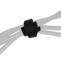 AH VT2520 Velcrostrop - 20 cm x 12,5 mm - Sort