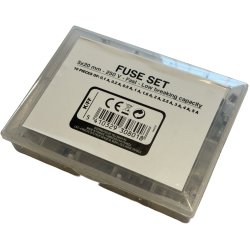 Velleman Finsikrings sortiment med 100 stk. 5x20mm, Flink (0,1A - 5A)