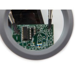 Lodekolbestativ holder med 2 nb og luplampe