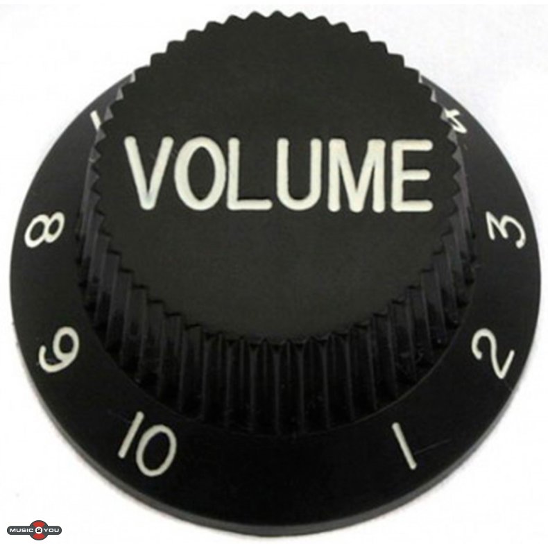 Volume knap til Stratocaster - Sort