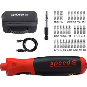 Wiha SpeedE Pocketdrive elektrisk skruetr�kker med 31 dele