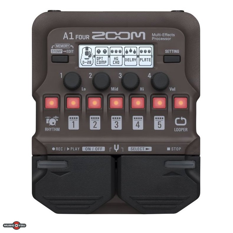 Zoom A1 FOUR Akustisk Multi-effekt pedal