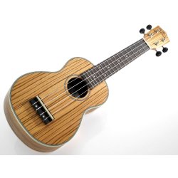Kokio U-LZWLZW-S Zebrawood Sopran Ukulele