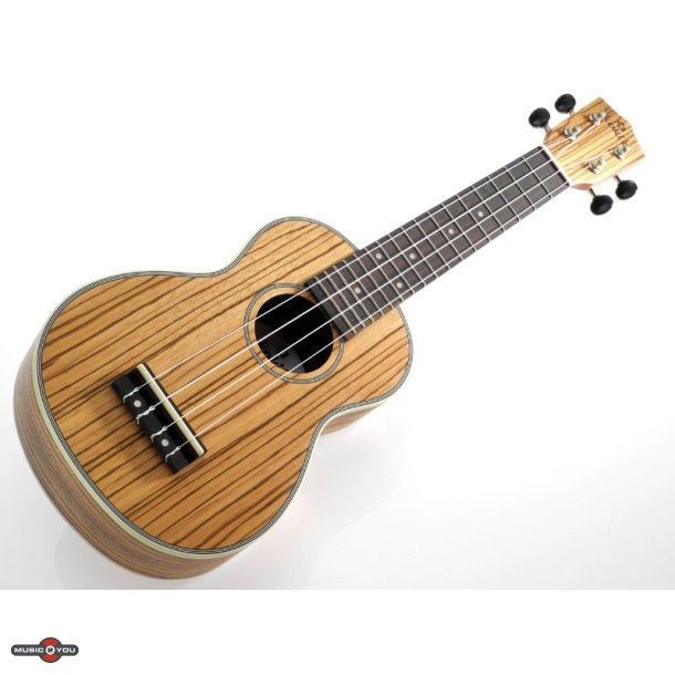 Kokio U-LZWLZW-S Zebrawood Sopran Ukulele