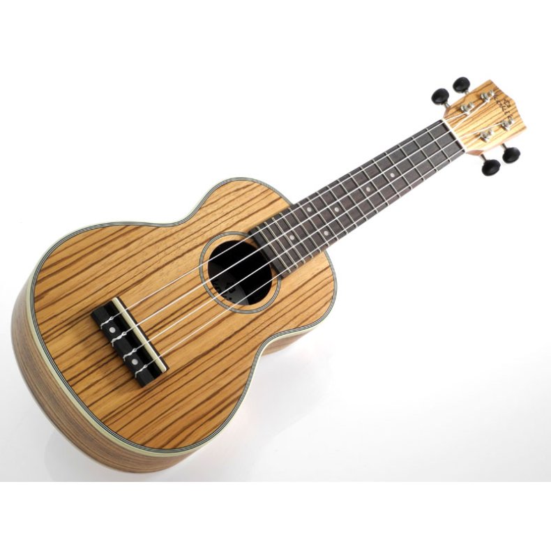 Kokio U-LZWLZW-S Zebrawood Sopran Ukulele