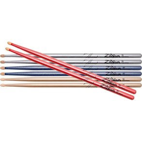 Zildjian 5A Chroma series trommestikker Value Pack