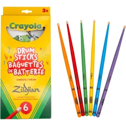 Zildjian Crayola Kids trommestikker og �veplade Kit