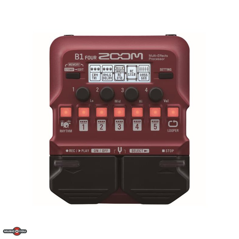 Zoom B1 Four Multi-Effekt Pedal - Bas
