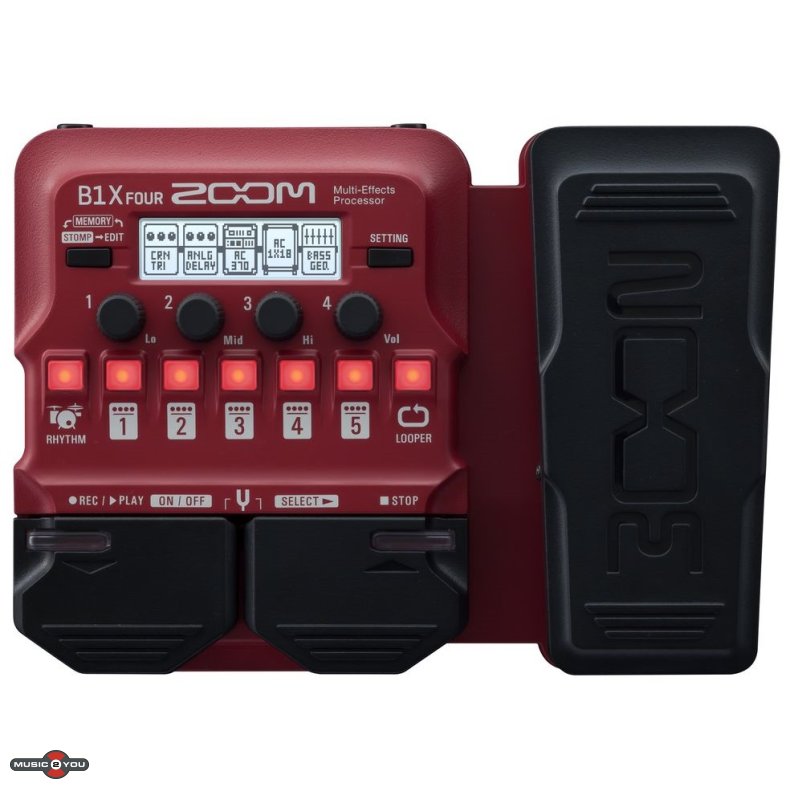 Zoom B1X Four Multi-Effekt Pedal - Bas