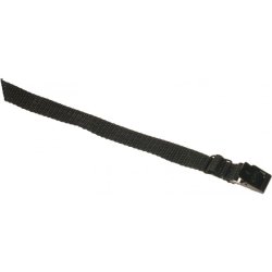 Arno strop - 25 cm x 18 mm - Sort med 2 kabel Loops
