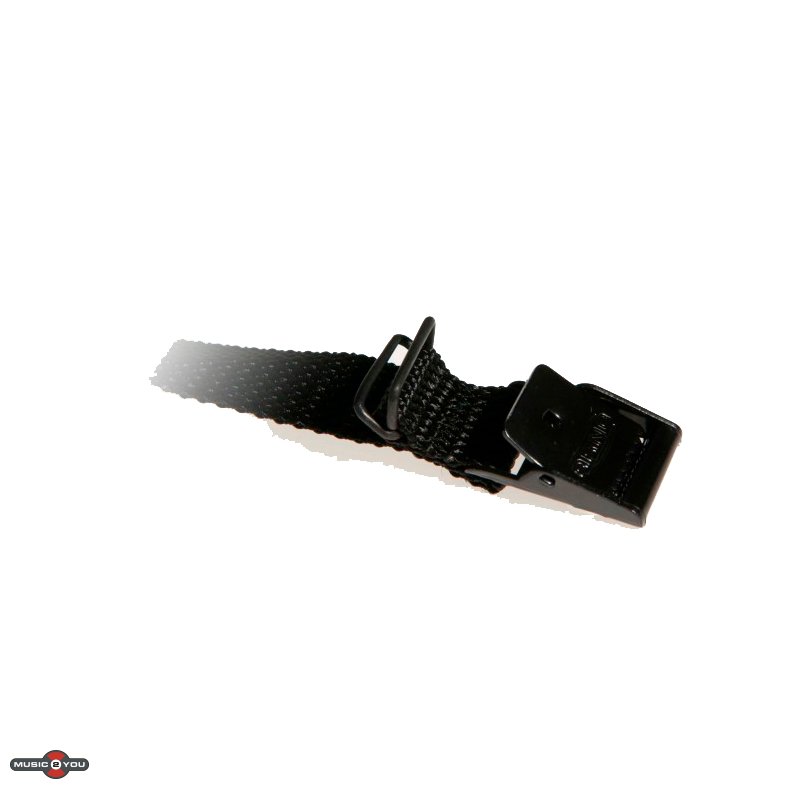Arno strop - 25 cm x 18 mm - Sort med 2 kabel Loops