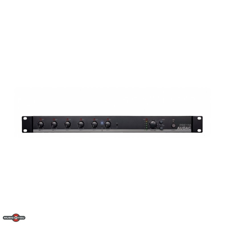 Audac PRE116 zonemixer med Bluetooth