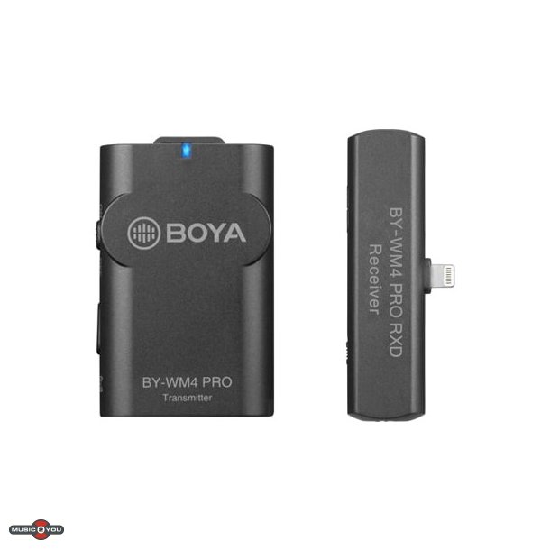Boya WM4-K3 Trdls 2,4 GHz st til IOS enheder med Lighting