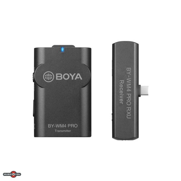 Boya WM4-K5 Trdls 2,4 GHz st til Android og USB-C enheder