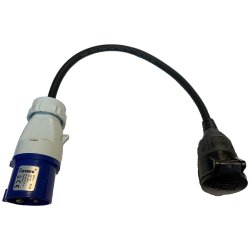 CEE adapterkabel 2 - CEE til DK