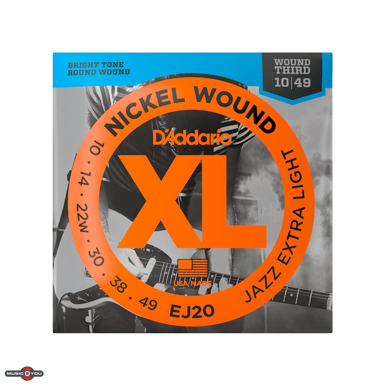 D'Addario EJ20 El-guitar strenge 0.10-0.49