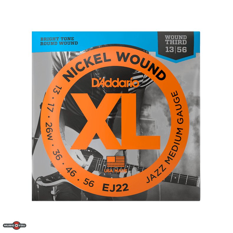 D'Addario EJ22 El-guitar strenge 0.13 - 0.56