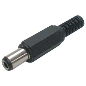 DC stik med kabel beskytter - 5,5 x 2,5 x 9mm