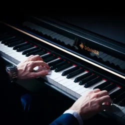 Donner DDP-400 El klaver - Sort