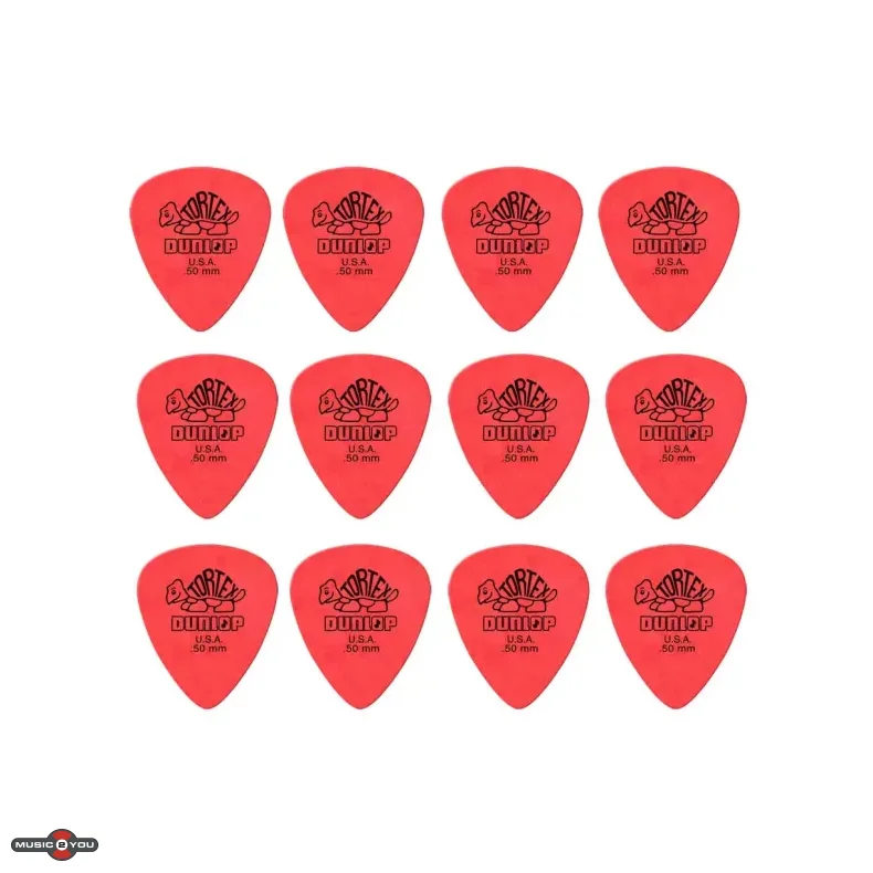 Dunlop 418P.50 Tortex plektre - 12 stk. pakke