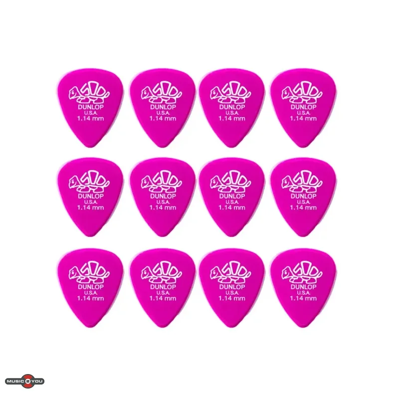 Dunlop 41P1.14 Delrin 500 Standard plektre - 12 stk. pakke