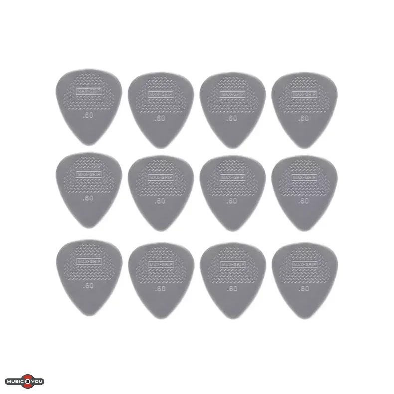 Dunlop Nylon Standard 0,60 mm Plektre - 12 stk. pakke