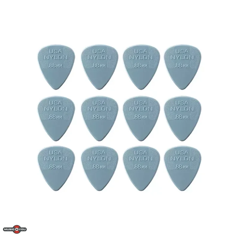 Dunlop Nylon Standard 0,88 mm Plektre - 12 stk. pakke