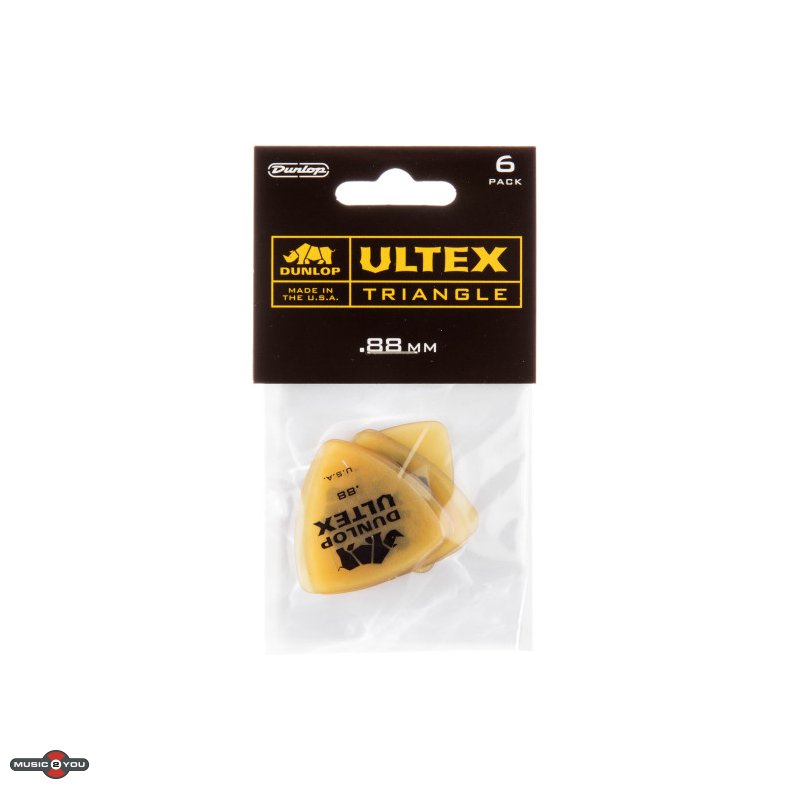 Dunlop Ultex Triangle Plektre 0,88 mm - 6 stk. pakke