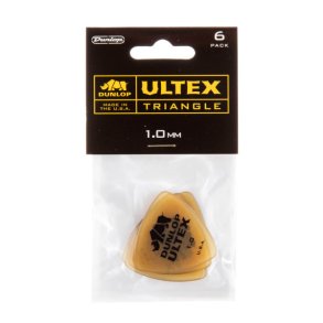 Dunlop Ultex Triangle Plektre 1,0 mm - 6 stk. pakke