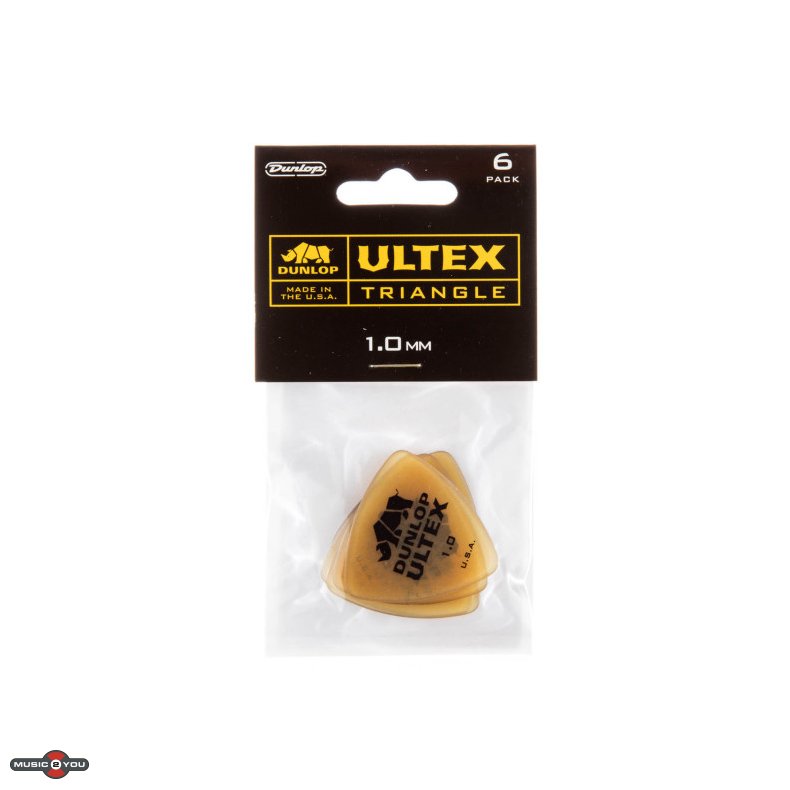 Dunlop Ultex Triangle Plektre 1,0 mm - 6 stk. pakke