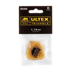 Dunlop Ultex Triangle Plektre 1,14 mm - 6 stk. pakke