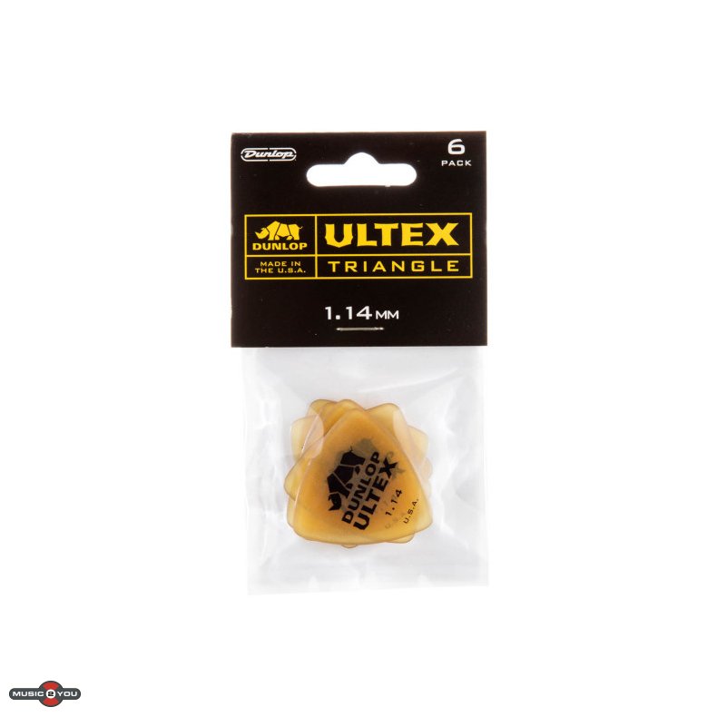 Dunlop Ultex Triangle Plektre 1,14 mm - 6 stk. pakke