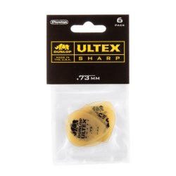 Dunlop Ultex Sharp Plektre 0,73 mm - 6 stk. pakke